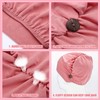Geyoga 10 Pcs Soft Bouffant Caps with Buttons, Gourd-Shape Caps