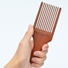 MANETURAL Beard Pick for Men 7" Handmade Afro Hair Comb