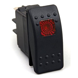 Red Light Rocker Switch 12V 20 Amp [ROR1001]