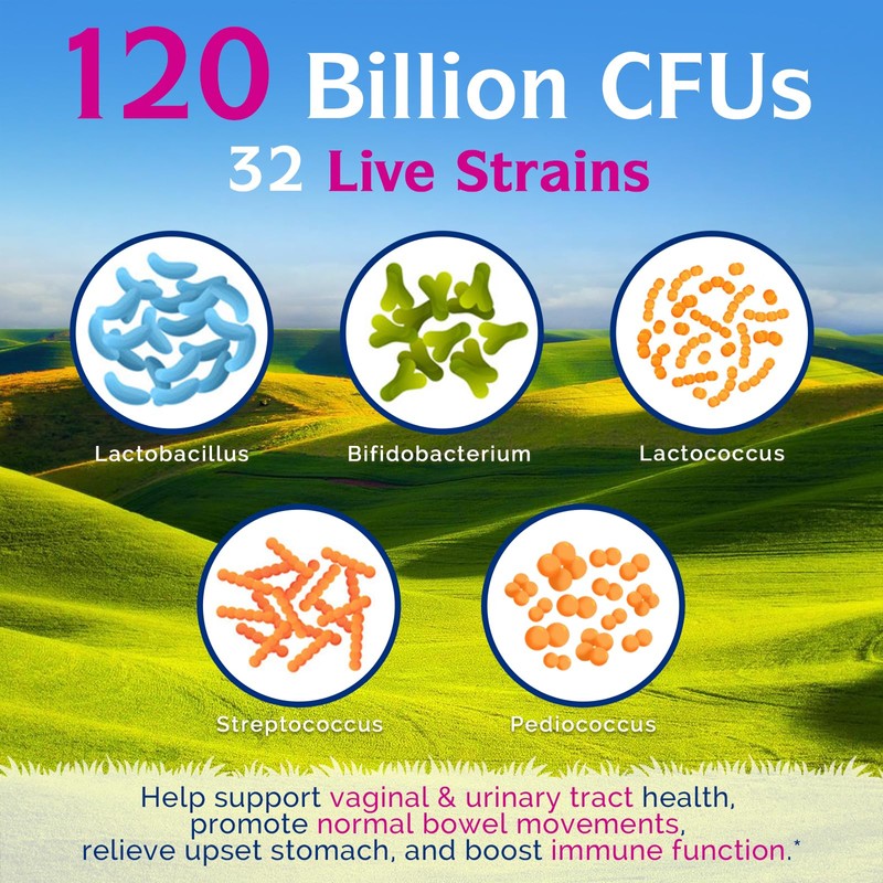 Innate Vitality Women's Probiotics, 120 Billion CFU, 32 Tested Strains,