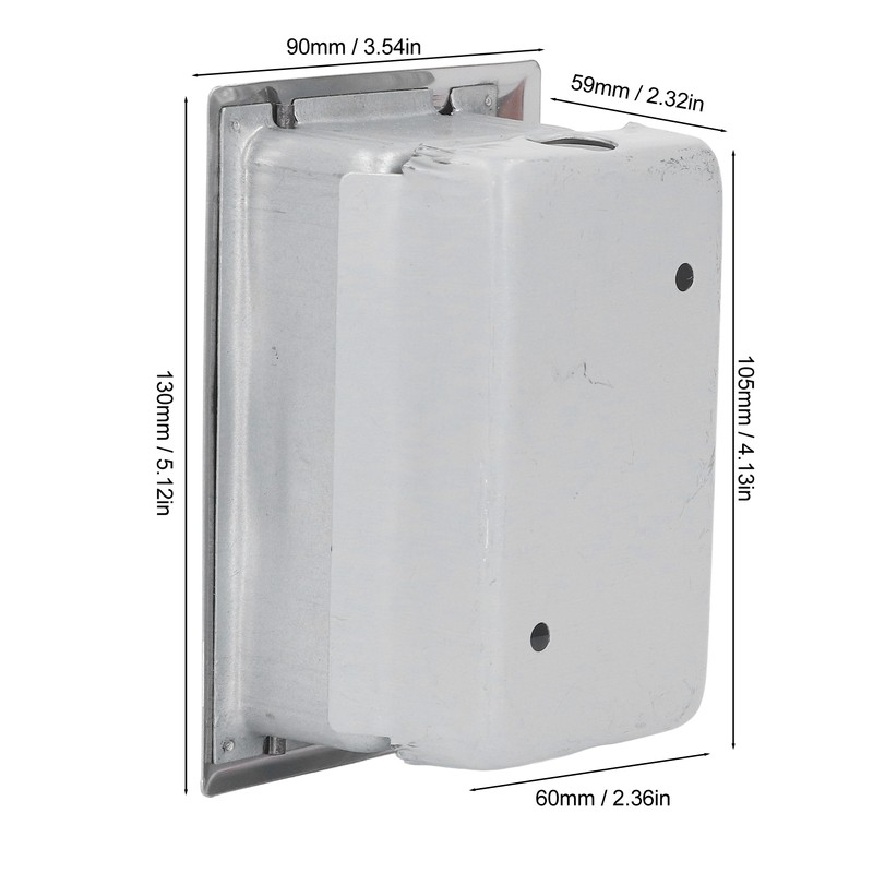 2Pcs Key Switch Box Stainless Steel Universal with Keys Accessory