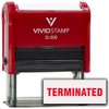 Terminated Self-Inking Office Rubber Stamp (Red Ink) - Q-300