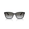 Coach Women's HC8429D Square Sunglasses, Black/Grey Gradient, 56 mm