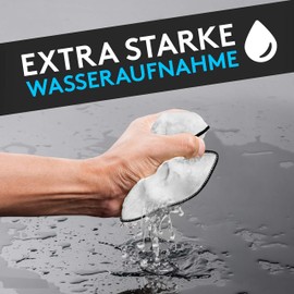 Meisterfaktur Bamboo Cleaning Cloths Without Microfibre for Kitchen Use (Pack of 6) - High-Gloss Cleaning Cloth Set for Mirrors, Bathroom and Windows - Wash Cloths without Microfibre or Cotton