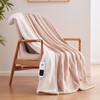 Sealy Electric Blanket Throw Size 50"*60",Super Cozy Flannel to Sherpa