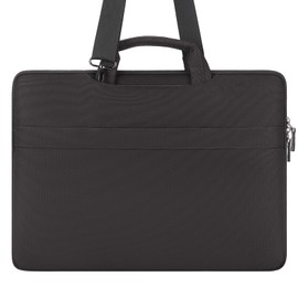 DOMISO 17 inch Laptop Bag Messenger Bag for Men Laptop Tote Bag for Women Business Office Work Briefcases Computer bag, Black