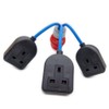 UK Made 16 Amp 415v 3-Phase Breakout Splitter to 3