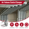ZOWZEA 5" HVAC Duct Manual Volume Backdraft Damper, Stainless Steel