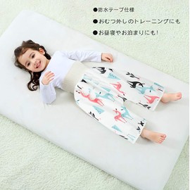 Bedwetting Pants, Bedwetting Blanket, Cotton, Breathable, Waterproof, Baby Cold Protection, Pants Type, 3 to 5 Years, Pack of 3, Stomach Wrap, Bear, Forest and Dinosaur with Belly Wrap, 3～5歳