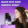 Spray orgánico para el crecimiento del cabello con agua de