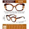 Hubeye 3 Pack Cat Eye Reading Glasses for Women Oversized