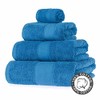 HOMESCAPES Cobalt Blue Turkish Cotton Bath Towel Super Soft Thick
