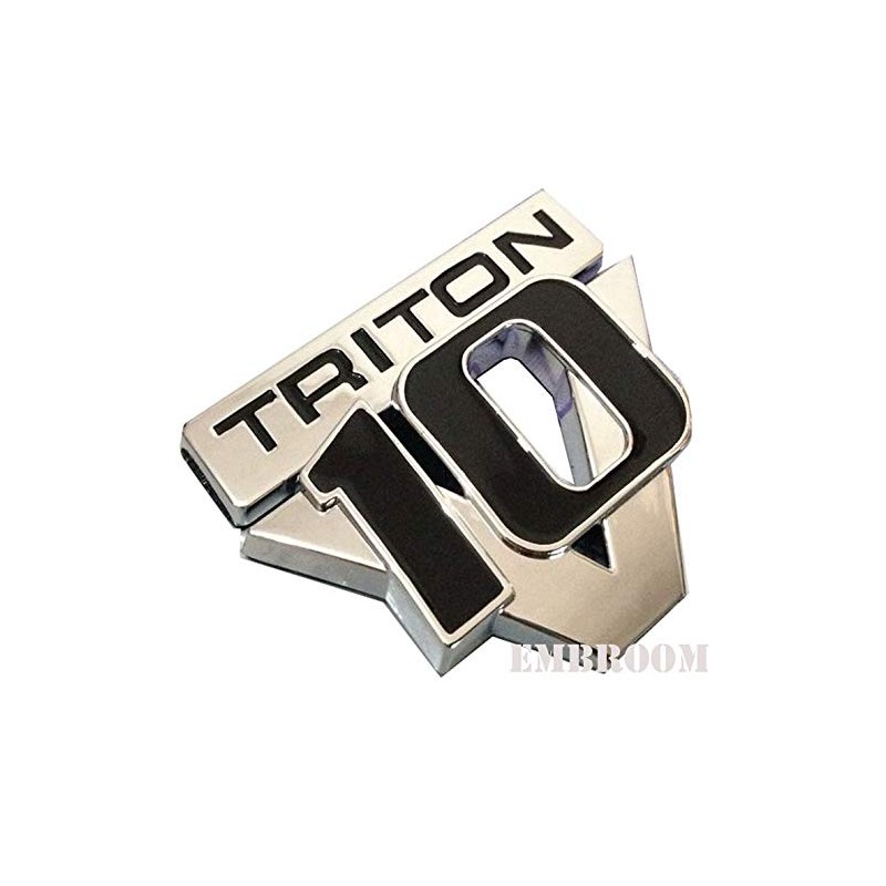 2pcs V10 Triton Emblems, Decals Stickers Emblem Badge Replacement for