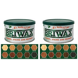 Briwax Original Furniture Wax 16 Oz - Dark Brown (Two Pack)