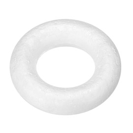 sourcing map 1.8 Inch Foam Wreath Forms Round Craft Rings for DIY Art Crafts, Florists, Home Decoration Pack of 1