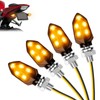 LOPHE Pack of 4 LED Motorcycle Indicators, 12 V Motorcycle