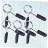 BIUDECO 5Pcs Spring Clamp Collars for Weightlifting Barbell Clip for