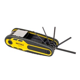 Titan 12771 8-Piece Locking Folding Metric Hex Key Set