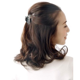 Vingtaine H7157-NY Mini Flower Hair Claw Floral Ornate Office Hair Clip Hair Access