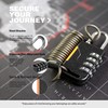 UP Security Ski Lock, 4 Digit Combination Padlock with Retractable