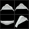 Murtenze 24PCS 90 Degree Cabinet Triangle Bracket, Plastic White Corner