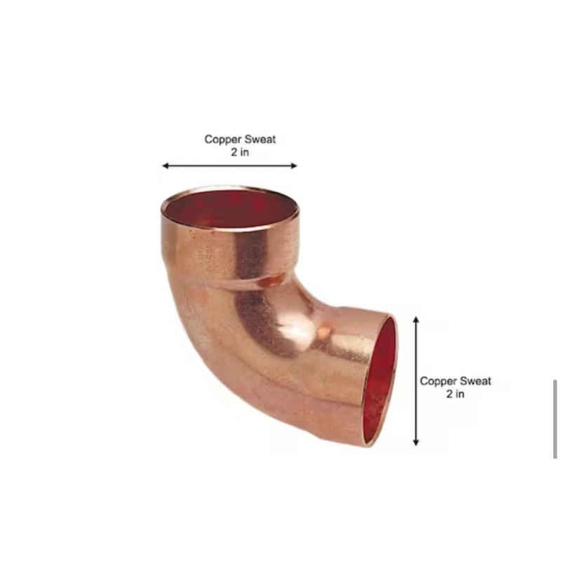 NIBCO 2 in. Copper DWV 90-Degree Cup x Cup Elbow