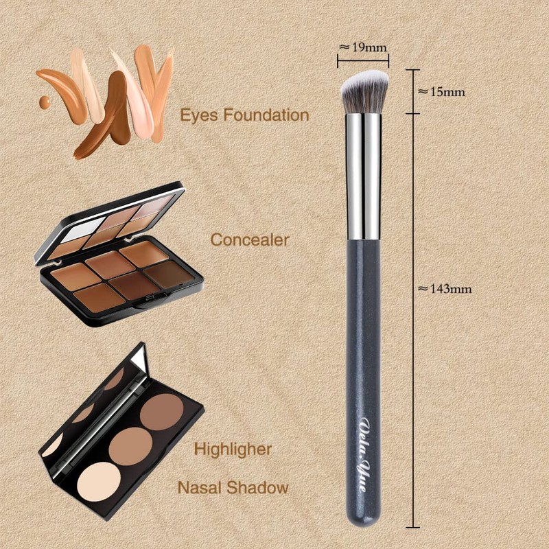 Vela.Yue Foundation and Concealer Brush, 2-Piece Makeup Brush Set for