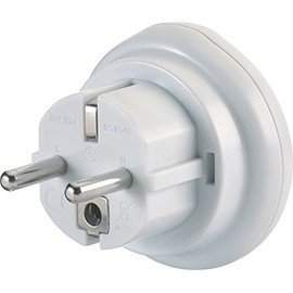 Go Travel Earthed UK-EU European Compact Adaptor (Adapter Ref 524)