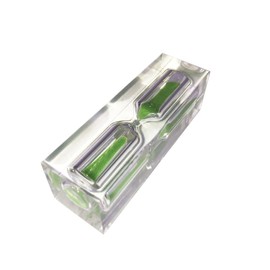 STOBAZA Creative Crystal Sandglass Timer for Green Sand Clock Decoration for Tooth Brushing Home and Fun Learning Activities