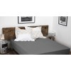 HOME LINGE PASSION, Dark Grey Fitted Sheet 160 x 200