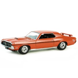 DCD 1969 Mercury Cougar Eliminator Competition Orange with Black Stripes "GreenLight Muscle" Series 28 1/64 Diecast Model Car by
