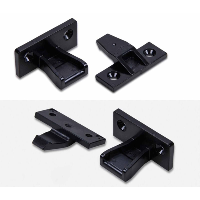 Push in Plinth Fasteners Fittings Press Fit Panel Clips x4，Panel