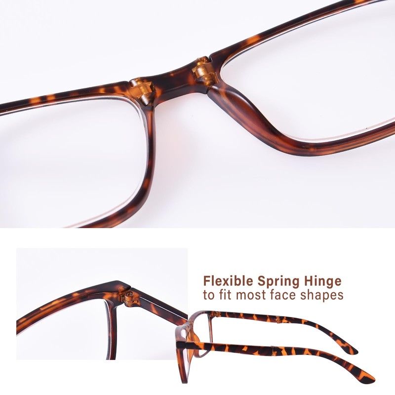 OPTOFENDY Folding Reading Glasses for Women Men, Lightweight Spring Hinge