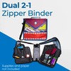 Case-it The Dual 2-in-1 Zipper Binder | Two 1.5-Inch D-Rings,