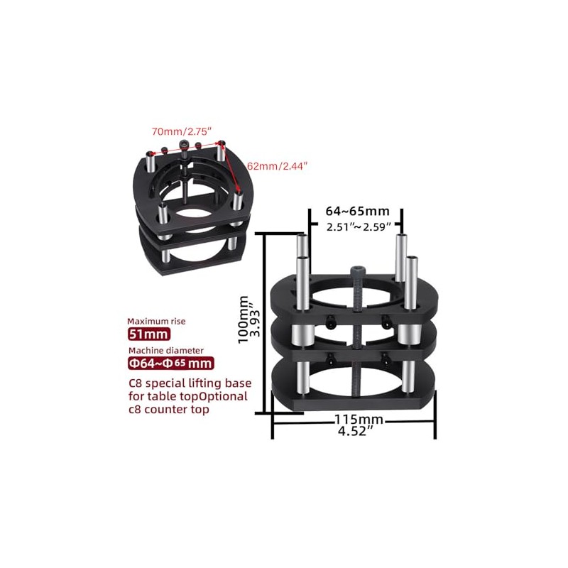 Fockety Router Lift, High Accuracy Router Lift System Kit for