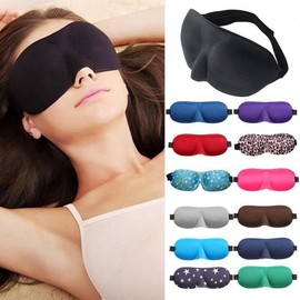 Black Sleep Mask, Eye Mask for Sleeping,3D Sleeping Eye Mask Aid Eye Mask Cover Patch Shade Eye Patch Massager Beauty Relax Soft Tools Portable Eye, Sleep Masks