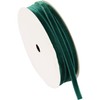 ThreadArt Thin Velvet Ribbon 1/4 Inch - 5 Yard Rolls