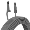 Rectangular Satellite Replacement Cable Waterproof Satellite Extension Cable Grey with