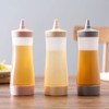 Kichvoe 4 Unidades de Botellas de Condimento Exprimibles con Tapa