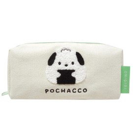 Kei Company Sanrio Characters (Onigiri Series) Canvas Square Pouch (Sagara Embroidery) Pochacco SAON-HSS-PC H 3.3 x W 6.9 x D 3.2 inches (8.5 x 17.5 x 8.3 cm)