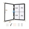 Mifuro 26"x20" Enclosed Bulletin Board, Lockable Weather-Resistant Aluminum Cork Noticeboard