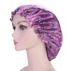 Fishent Gorro Ducha Grande Mujer Reutilizable Doble Capa Impermeable Ajustable