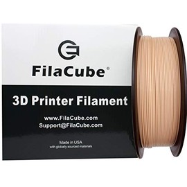 Skin/Flesh PLA 3D Printer 1.75mm Filament 1kg - FilaCube PLA 2 Light Skin Color Tone 1.75 mm 1 kg 3D Printing Plastic Filament Supply for Human Organ Model Body Girl Toy epidermis [Made in USA]