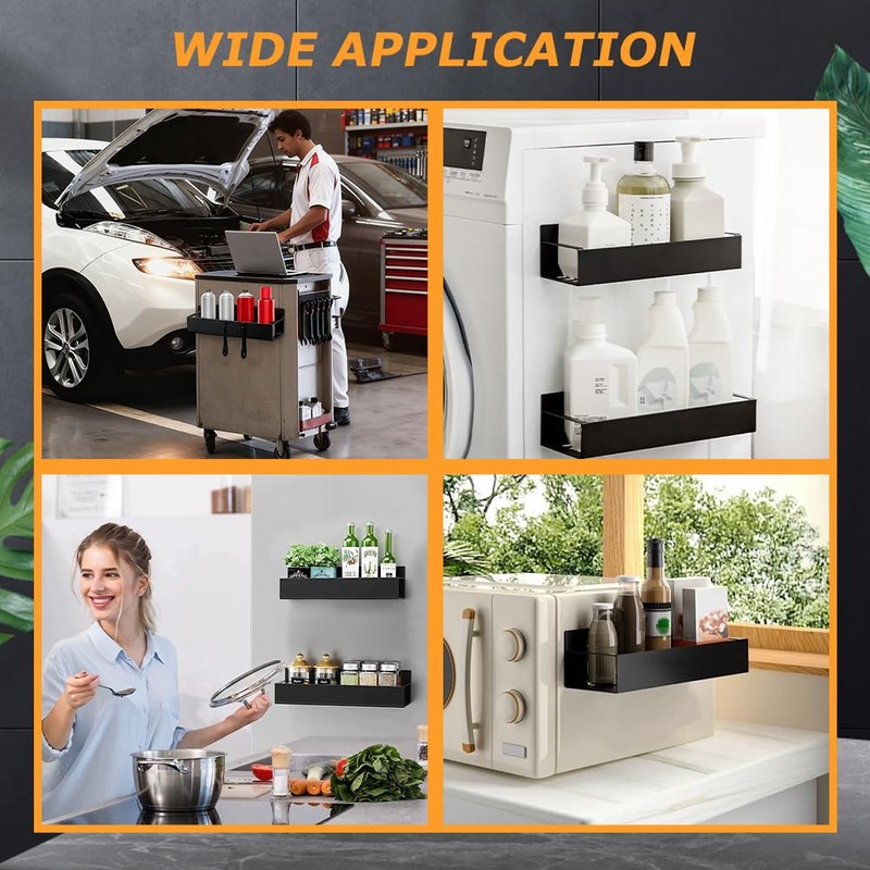 2 Pcs Magnetic Aerosol Spray Can Holder,Wall Mounted Toolbox Bottle