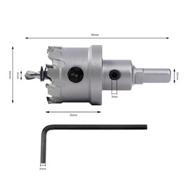 Dribotway Bi-Metal Hole Saw 38mm TCT Carbide Heavy Duty Industrial Grade Stainless Steel Hole Cutter for Mental Wood Stainless Steel Plastic Copper