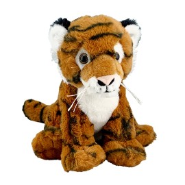 Toys Wonderland Terry the Tiger 8" Stuffed Animal Plush Toy with Pre-Recorded Tiger Sound
