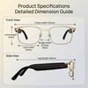 Fecoul Smart AI Glasses with 164 Languages Translator, Photochromic, Gold