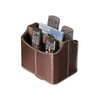 STOBOK Multifunctional Faux Leather Remote Control Organizer Rotatable Media Storage