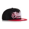 Sullen Men's Ups and Downs Black/Red Snapback Hat, red