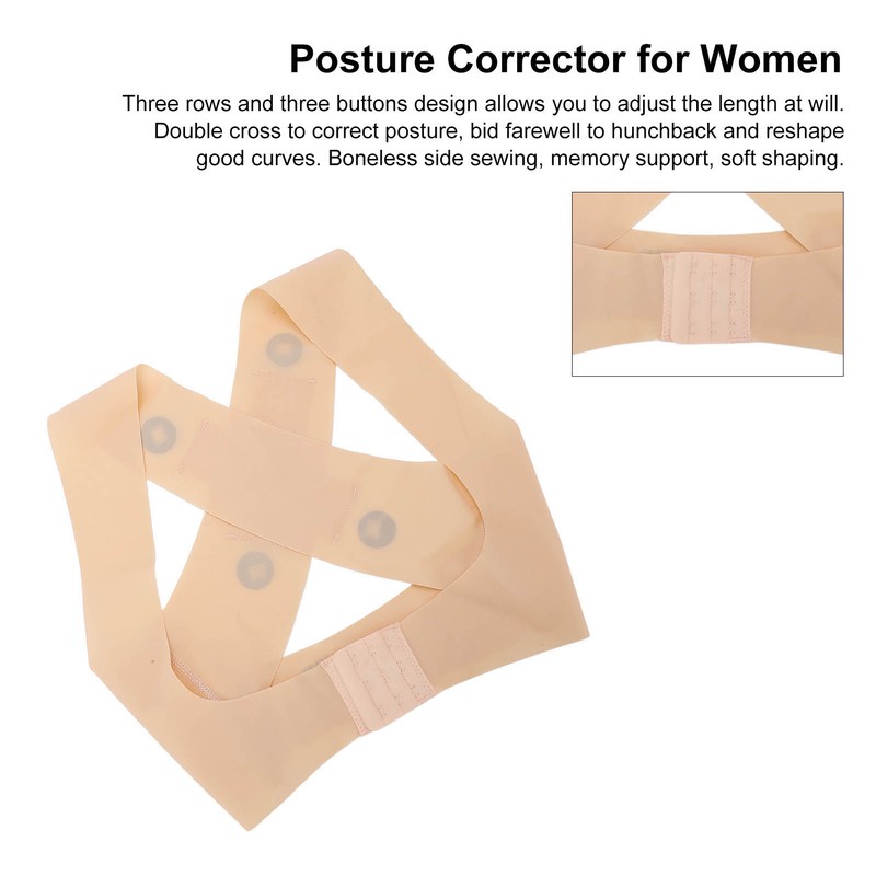 Women Back Straightener Posture Corrector Back Support Brace Belt Adujustbable